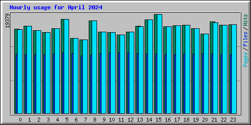 Hourly usage for April 2024